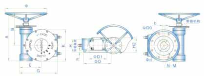 部分回转型阀门手动装置