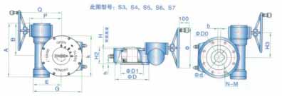 QDX3-S部分回转型阀门手动装置